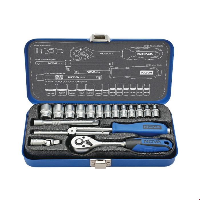 6430 ست بکس 1/4 اینچ 18 پارچه