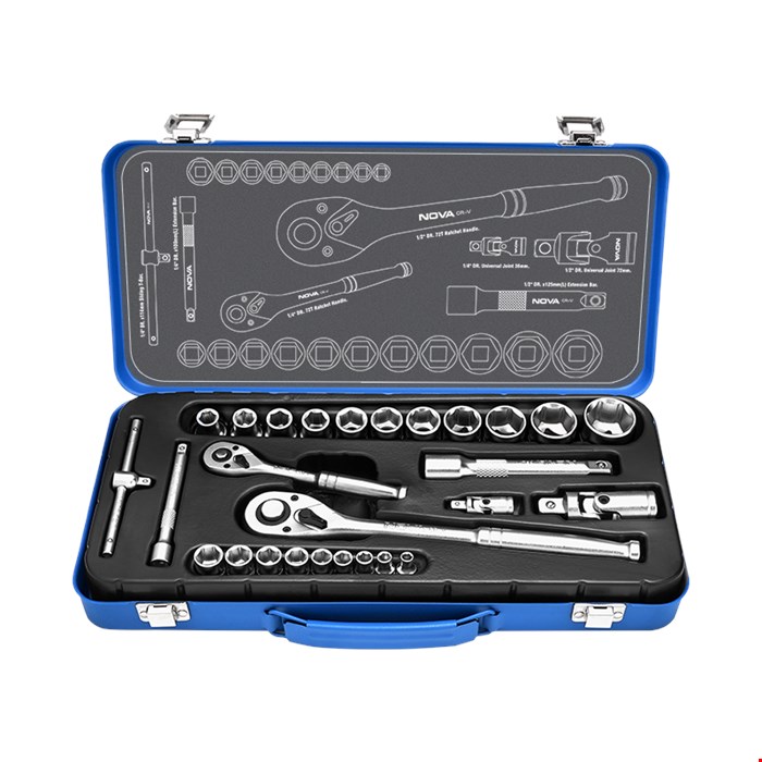 6682 ست بکس 1/2 و 1/4 اینچ 27 پارچه