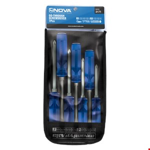 پیچ گوشتی ضربه خور کیفی 7 عددی 2171 نووا