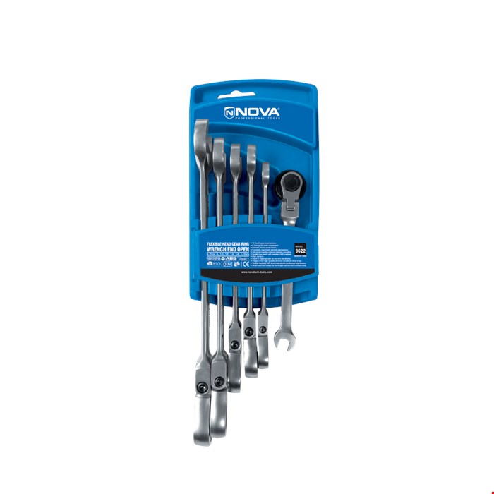 9622 ست آچار جغجغه‌ای 6 عددی تاشو